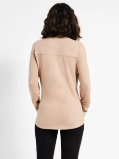 NZT Sweet Dreams Long Sleeve Shirt NATURAL -Varley Shop NZTW232051NATPRODUCT 03