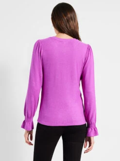 NZT Sweet Dreams Femme Sleeve Tee VIVID MAGENTA -Varley Shop NZTW232067VMGPRODUCT 03