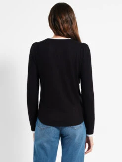 NZT Sweet Dreams Puff Shoulder Layered Top -Varley Shop NZTW232071BLXPRODUCT 03