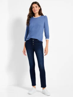 NZT Sweet Dreams Puff Shoulder Layered Top HORIZON -Varley Shop NZTW232071HORPRODUCT 04