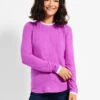 NZT Sweet Dreams Puff Shoulder Layered Top VIVID MAGENTA -Varley Shop NZTW232071VMGPRODUCT 01