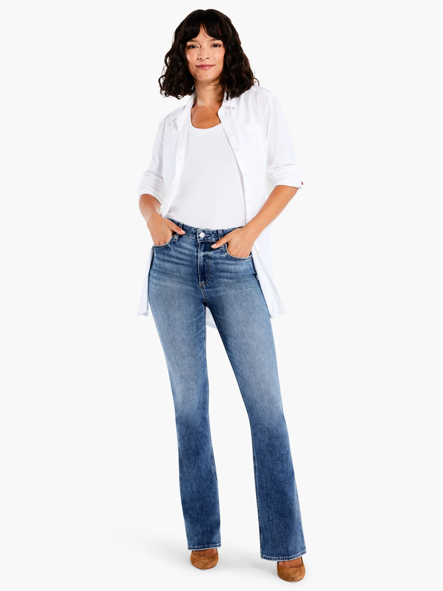 Paige High Rise Lauren Canyon Jeans LIGHT WASH 4 Paige High Rise Lauren Canyon Jeans LIGHT WASH - Image 2