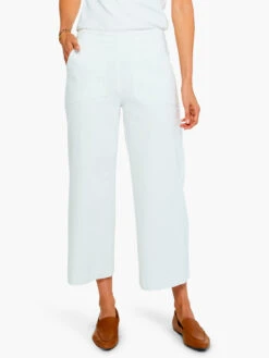 All Day Slim Wide Crop Pant PAPER WHITE