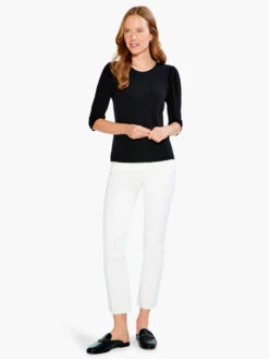 Drapey Rib Puff Sleeve Tee -Varley Shop S231009BLXPRODUCT 04