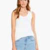 Rib Knit Scoop Tank PAPER WHITE -Varley Shop S231051PWHPRODUCT 01