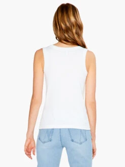 Rib Knit Scoop Tank PAPER WHITE -Varley Shop S231051PWHPRODUCT 03