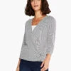 In Line 4-Way Cardigan WHITE MULTI -Varley Shop S231066WMTPRODUCT 01