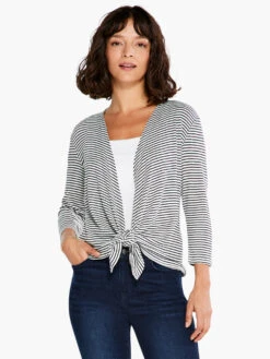 In Line 4-Way Cardigan WHITE MULTI -Varley Shop S231066WMTPRODUCT 03