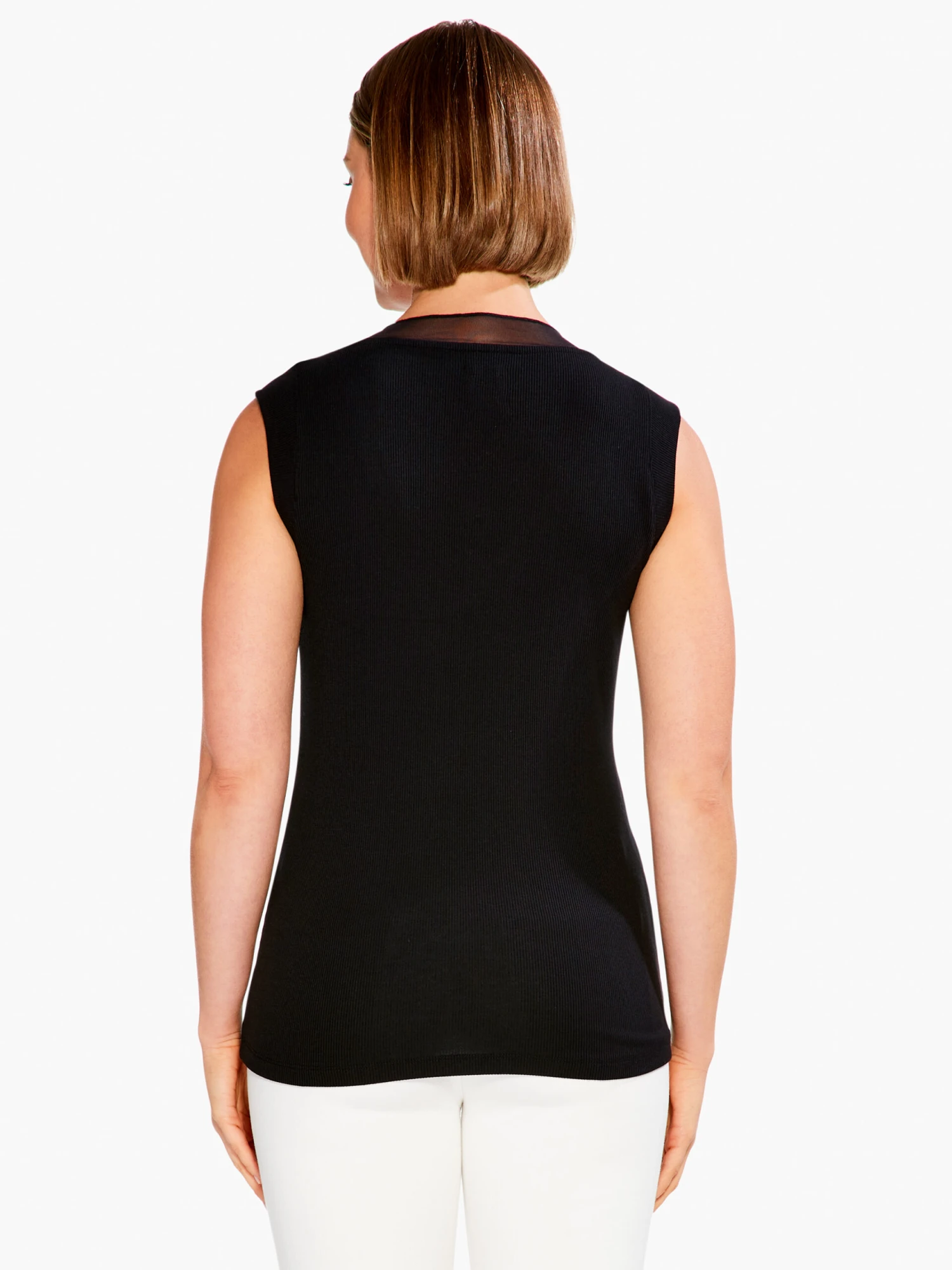 Drapey Rib Mesh Trim Tank 5 Drapey Rib Mesh Trim Tank - Image 3