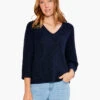 Relaxed Shaker Knit Sweater DARK INDIGO -Varley Shop S231123DIDPRODUCT 01
