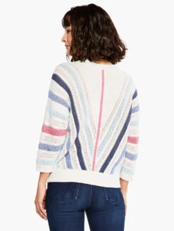 Crochet Angles Sweater BLUE MULTI -Varley Shop S231143BLTPRODUCT 03