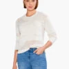 Placed Pointelle Sweater COBBLESTONE -Varley Shop S231148CBSPRODUCT 01