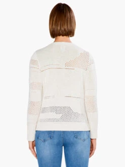 Placed Pointelle Sweater COBBLESTONE -Varley Shop S231148CBSPRODUCT 03