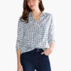 Lattice Live In Shirt BLUE MULTI 1 Lattice Live In Shirt BLUE MULTI -Varley Shop S231628BLTPRODUCT 01