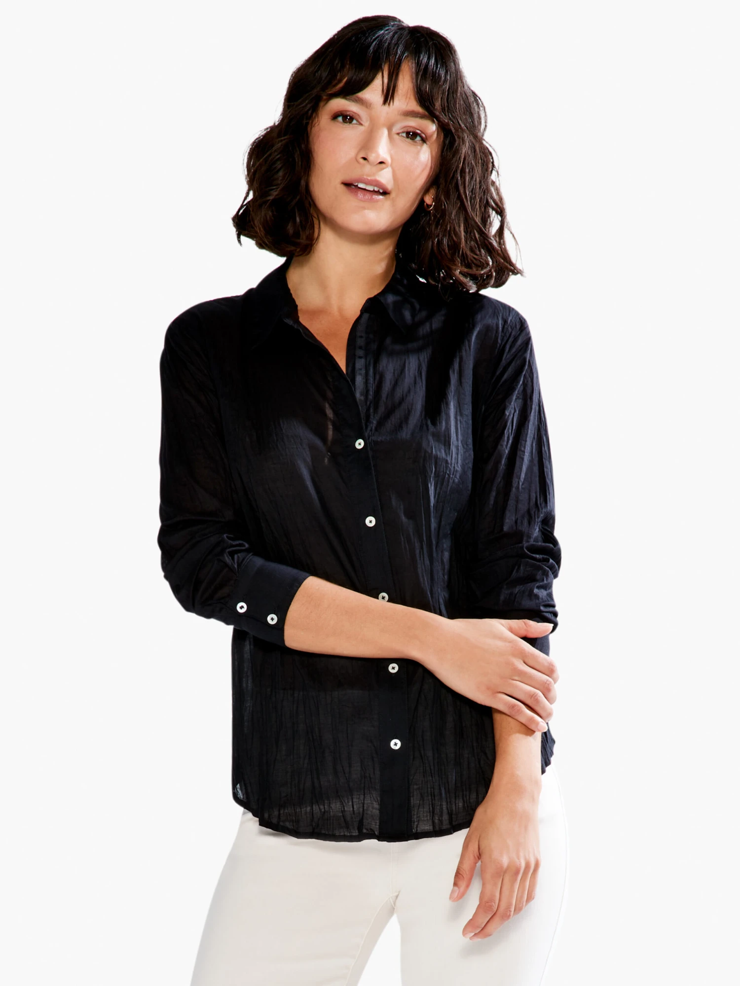 Crinkle Shirt BLACK ONYX 4 Crinkle Shirt BLACK ONYX - Image 2