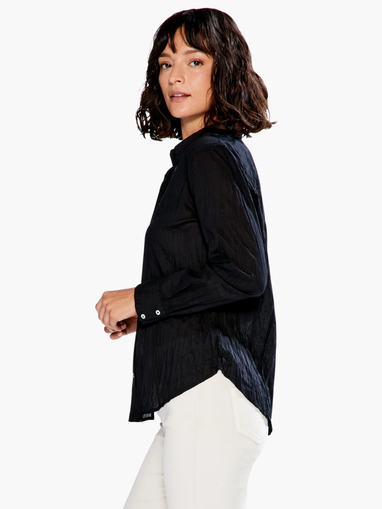 Crinkle Shirt BLACK ONYX 5 Crinkle Shirt BLACK ONYX - Image 3