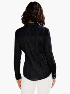 Crinkle Shirt BLACK ONYX 11 Crinkle Shirt BLACK ONYX -Varley Shop S231636BLXPRODUCT 03