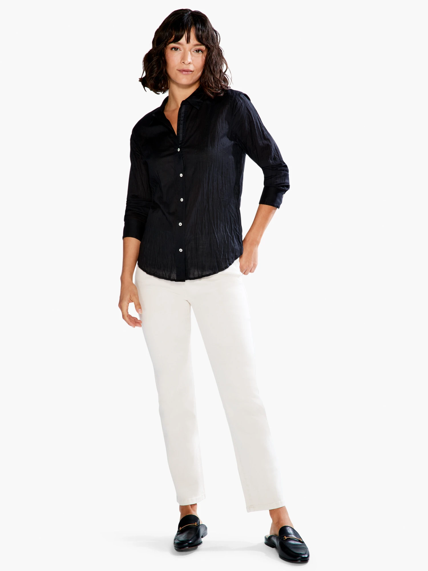 Crinkle Shirt BLACK ONYX 7 Crinkle Shirt BLACK ONYX - Image 5