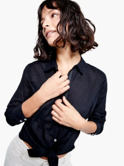 Crinkle Shirt BLACK ONYX 13 Crinkle Shirt BLACK ONYX -Varley Shop S231636BLXPRODUCT 06