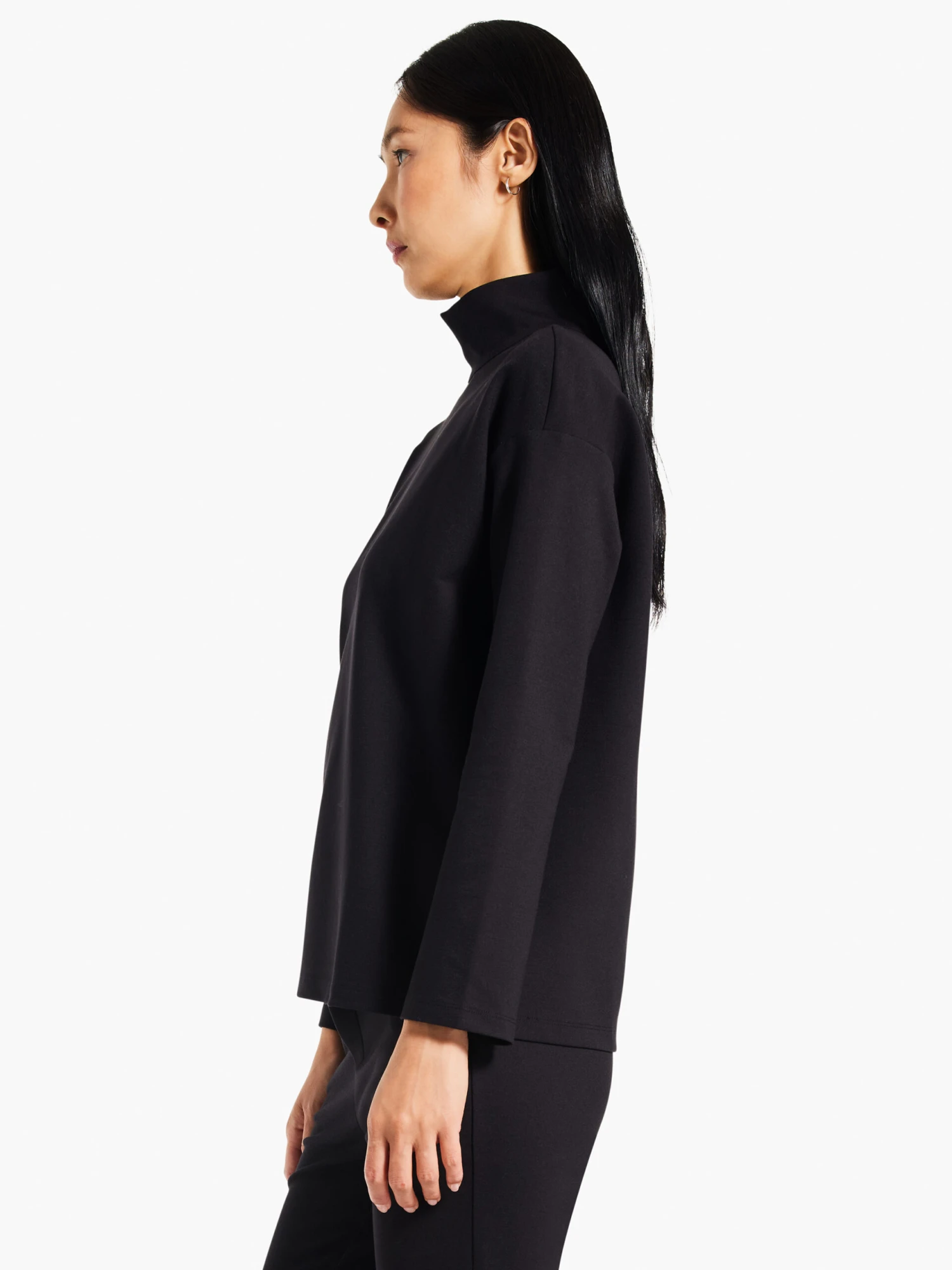 Reversible Ponte Top BLACK ONYX 4 Reversible Ponte Top BLACK ONYX - Image 2