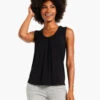 Date Night Drape Tank BLACK ONYX -Varley Shop W231078BLXPRODUCT 01
