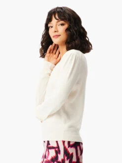 Trimmed In Lace Sweater CREAM -Varley Shop W231123RCRMPRODUCT 02