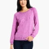Here And There Sweater VIVID MAGENTA -Varley Shop W231151VMGPRODUCT 01