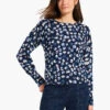 Many Moons Femme Sleeve Sweater BLUE MULTI