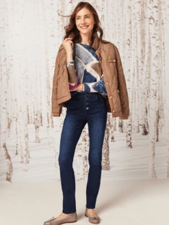 Printed Tiles Femme Sleeve Sweater BLUE MULTI -Varley Shop W231176BLMPRODUCT 05A