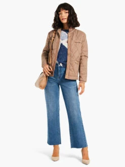 Printed Tiles Femme Sleeve Sweater BLUE MULTI -Varley Shop W231176BLTPRODUCT 05