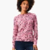 Blurred Geo Print Sweater PINK MULTI -Varley Shop W231182RPKMPRODUCT 01