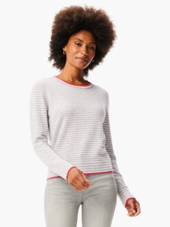 Easy Stripe Cashmere Sweater GREY MULTI -Varley Shop W231187RGMIPRODUCT 01