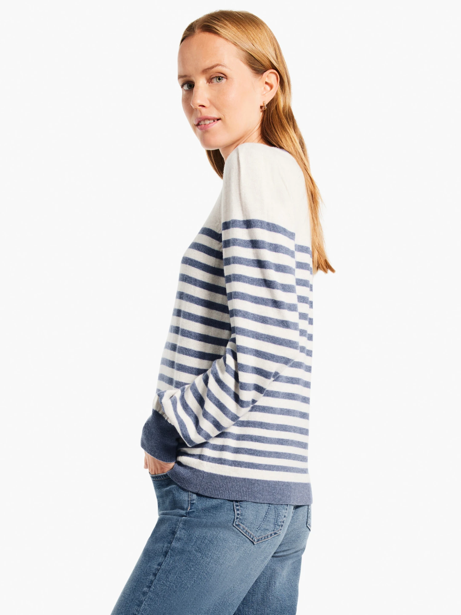 Striped Femme Sleeve Sweater BLUE MULTI 4 Striped Femme Sleeve Sweater BLUE MULTI - Image 2